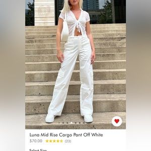 Princess Polly luna mid rise cargo pant SIZE 4